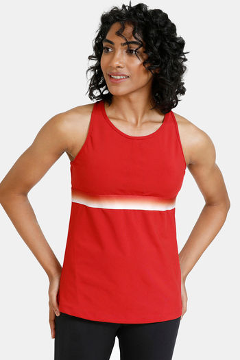 Buy Zelocity Quick Dry Fitted Tank Top - Haute Red